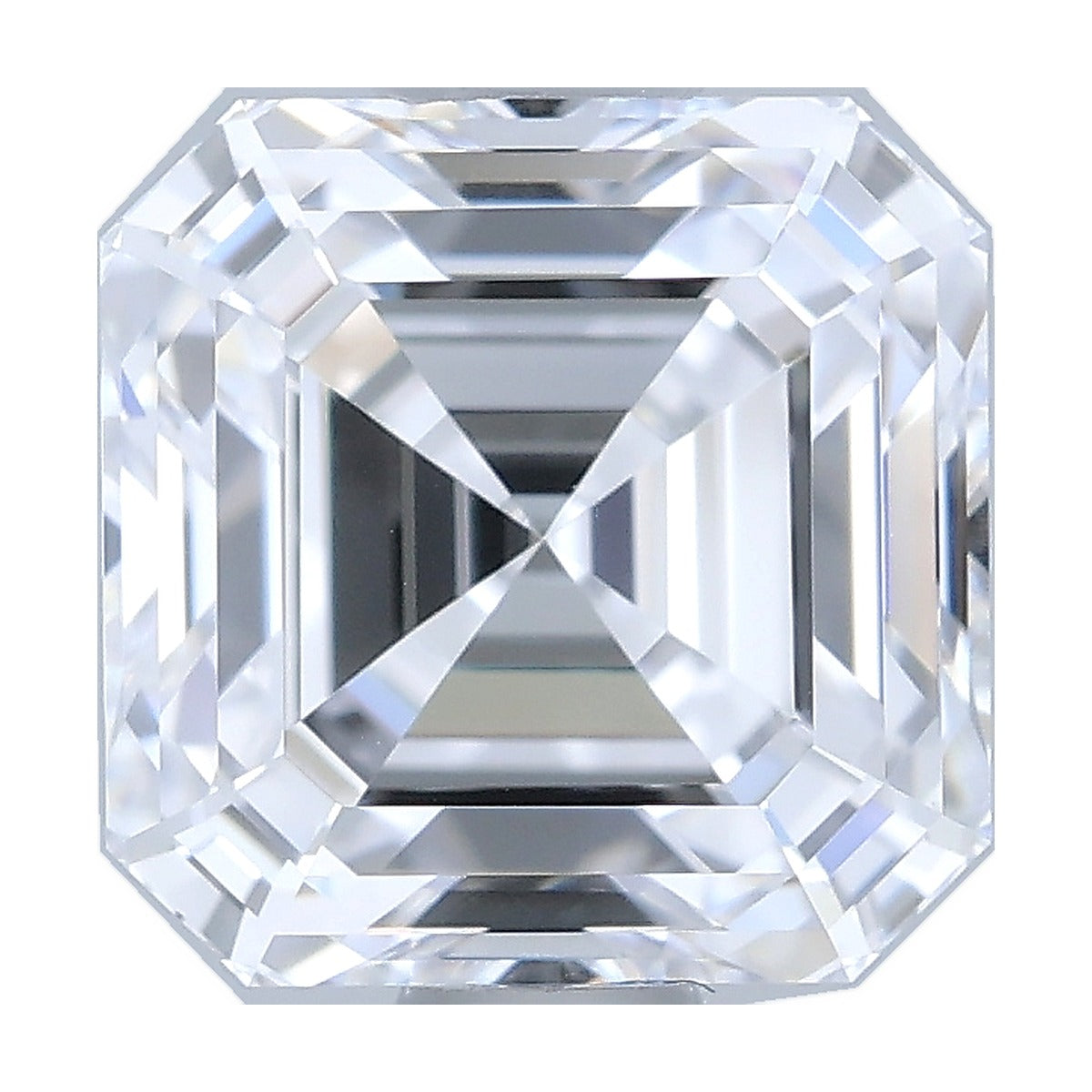 1.09 ct asscher lab-grown diamond, D color, VS1 clarity, IGI certified, still from its 360° video