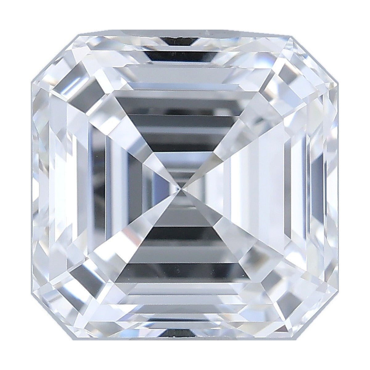 1.09 ct asscher lab-grown diamond, D color, VVS2 clarity, IGI certified, still from its 360° video