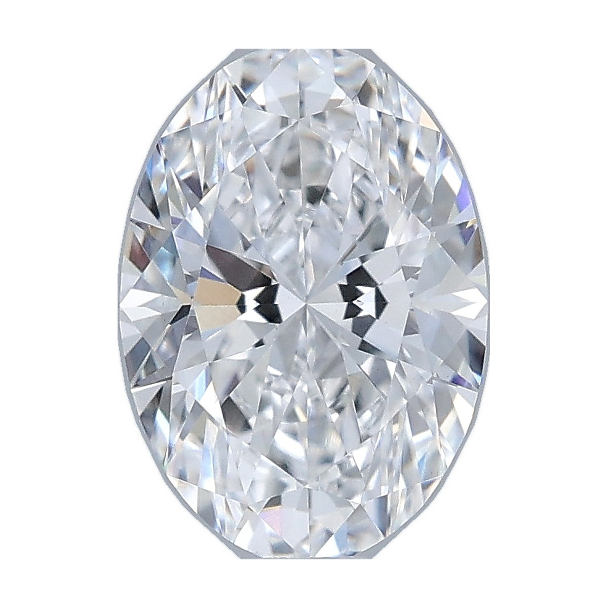 1.09 ct oval lab-grown diamond, D color, VVS2 clarity, IGI certified, still from its 360° video