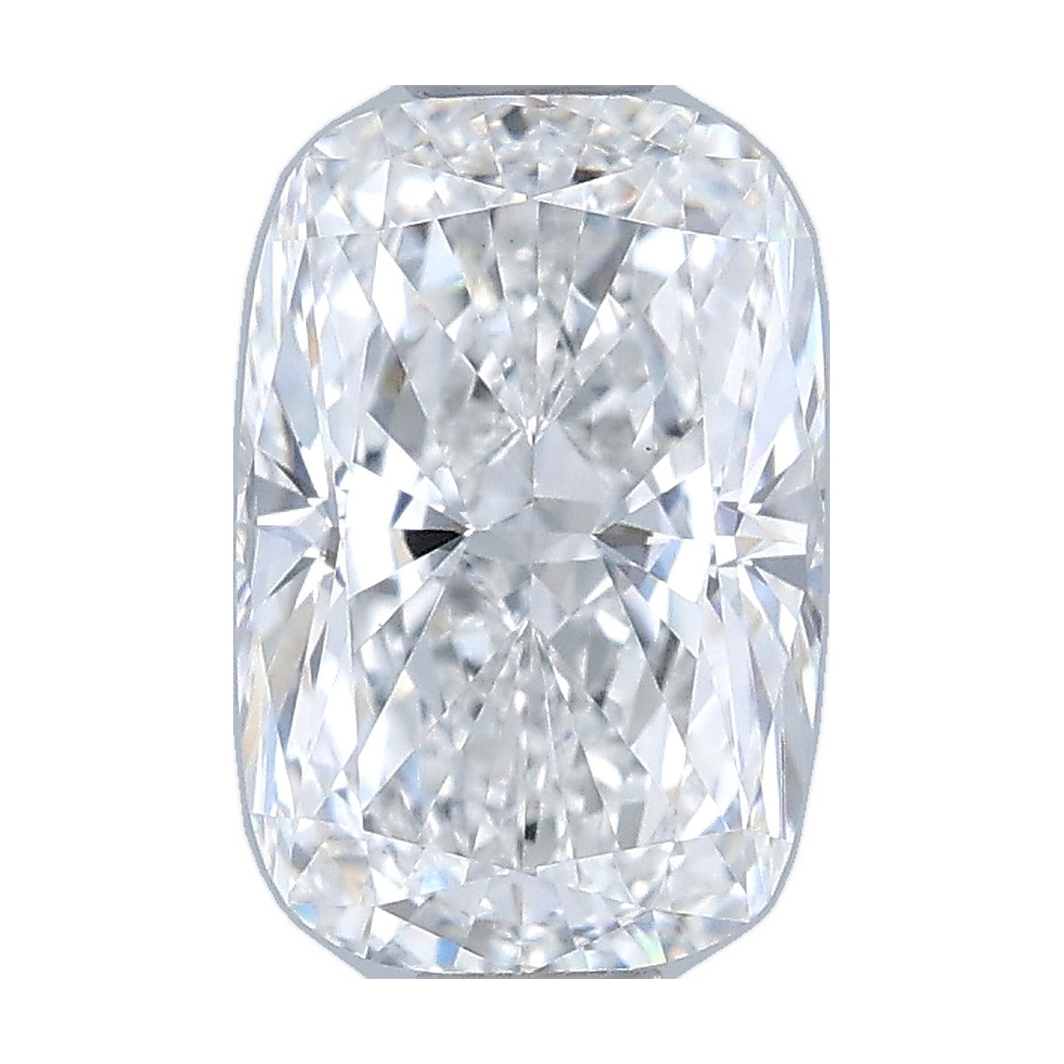 1.10 ct elongated cushion lab-grown diamond, F color, VS1 clarity, GIA certified, still from its 360° video