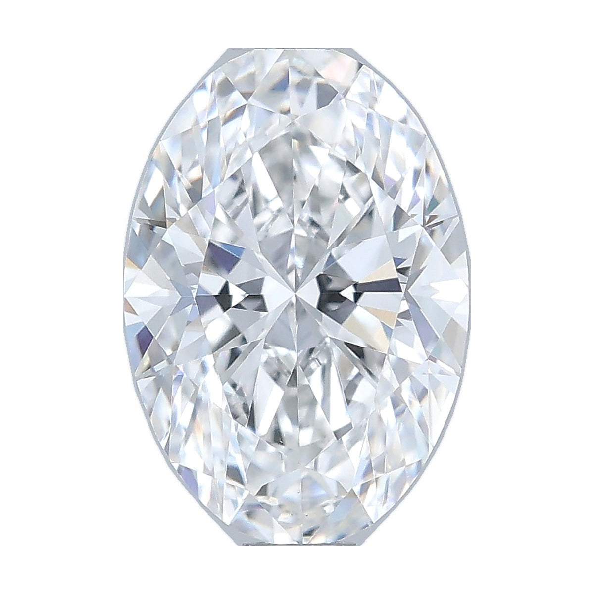 1.10 ct oval lab-grown diamond, D color, VVS2 clarity, IGI certified, still from its 360° video