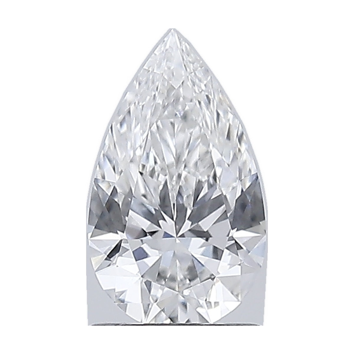 1.10 ct pear lab-grown diamond, F color, VVS2 clarity, GIA certified, still from its 360° video
