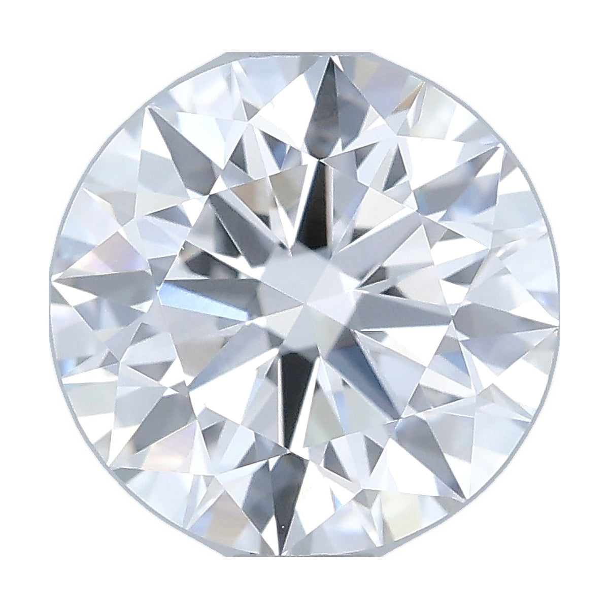 1.21 ct round lab-grown diamond, D color, VVS2 clarity, IGI certified, still from its 360° video