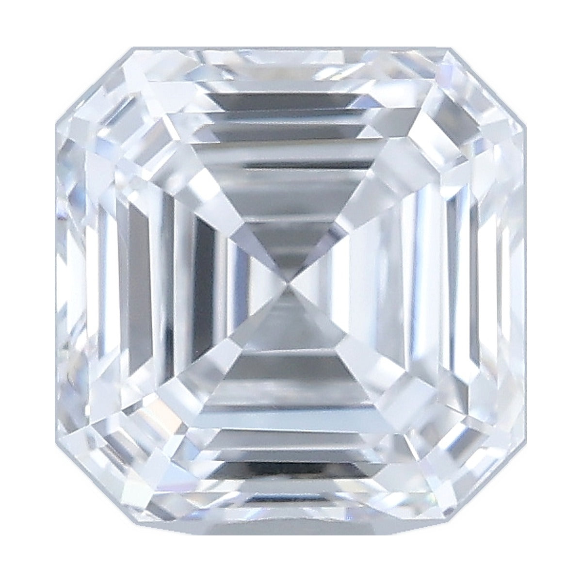 1.22 ct asscher lab-grown diamond, D color, VVS2 clarity, IGI certified, still from its 360° video