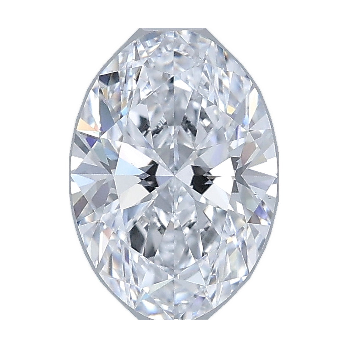 1.22 ct oval lab-grown diamond, D color, VS1 clarity, IGI certified, still from its 360° video