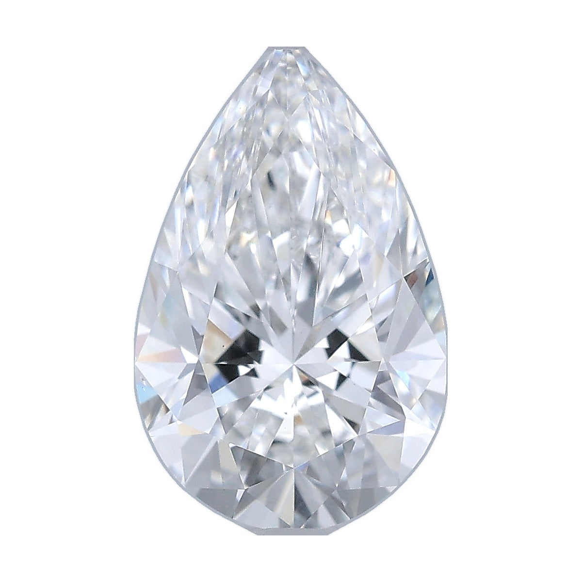 1.23 ct pear lab-grown diamond, E color, VS1 clarity, IGI certified, still from its 360° video