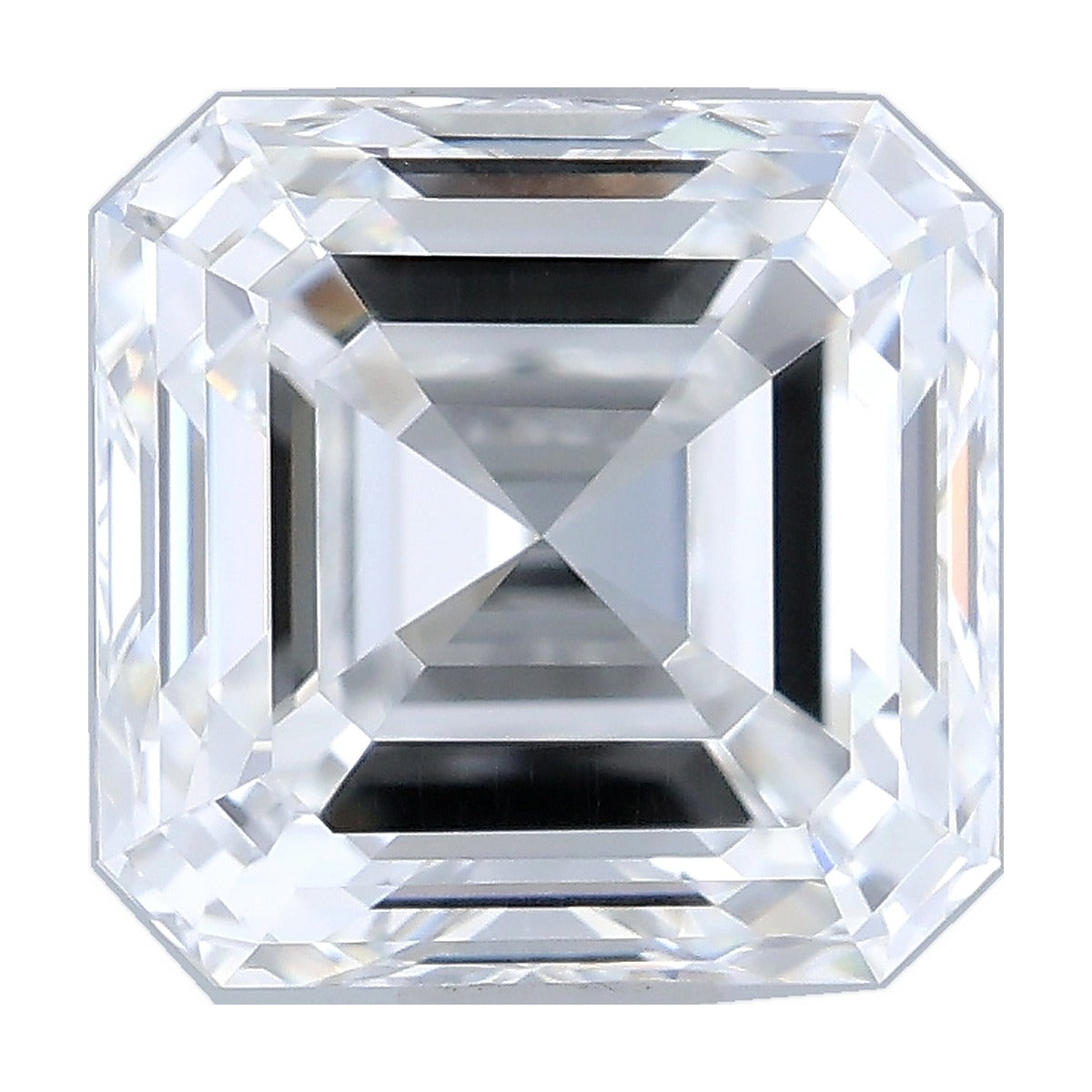 1.25 ct asscher lab-grown diamond, D color, VS1 clarity, IGI certified, still from its 360° video