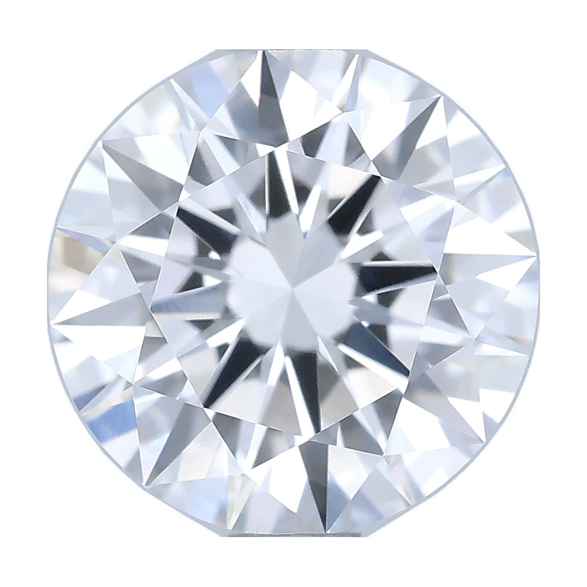 1.26 ct round lab-grown diamond, D color, VVS2 clarity, IGI certified, still from its 360° video