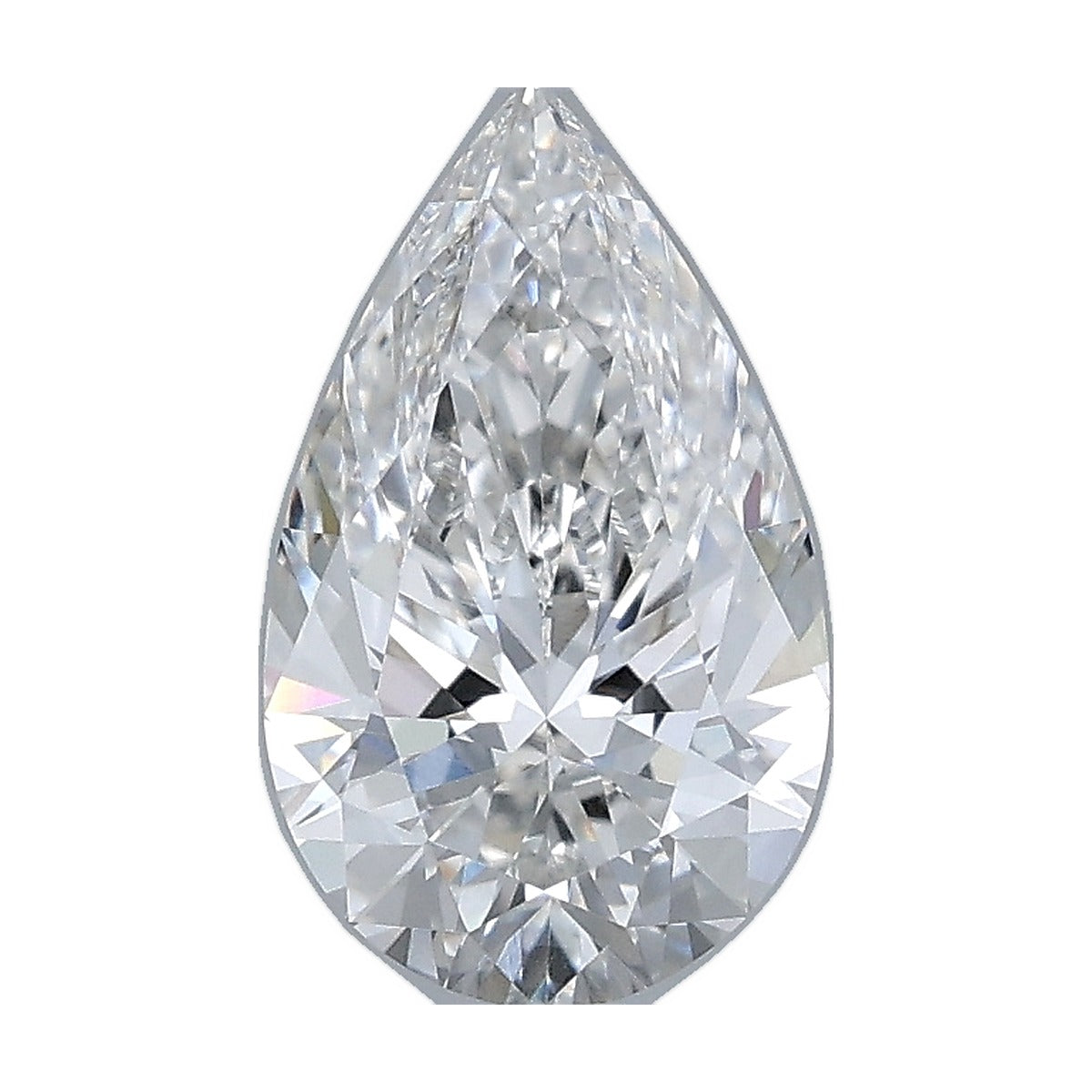 1.27 ct pear lab-grown diamond, F color, VVS2 clarity, IGI certified, still from its 360° video