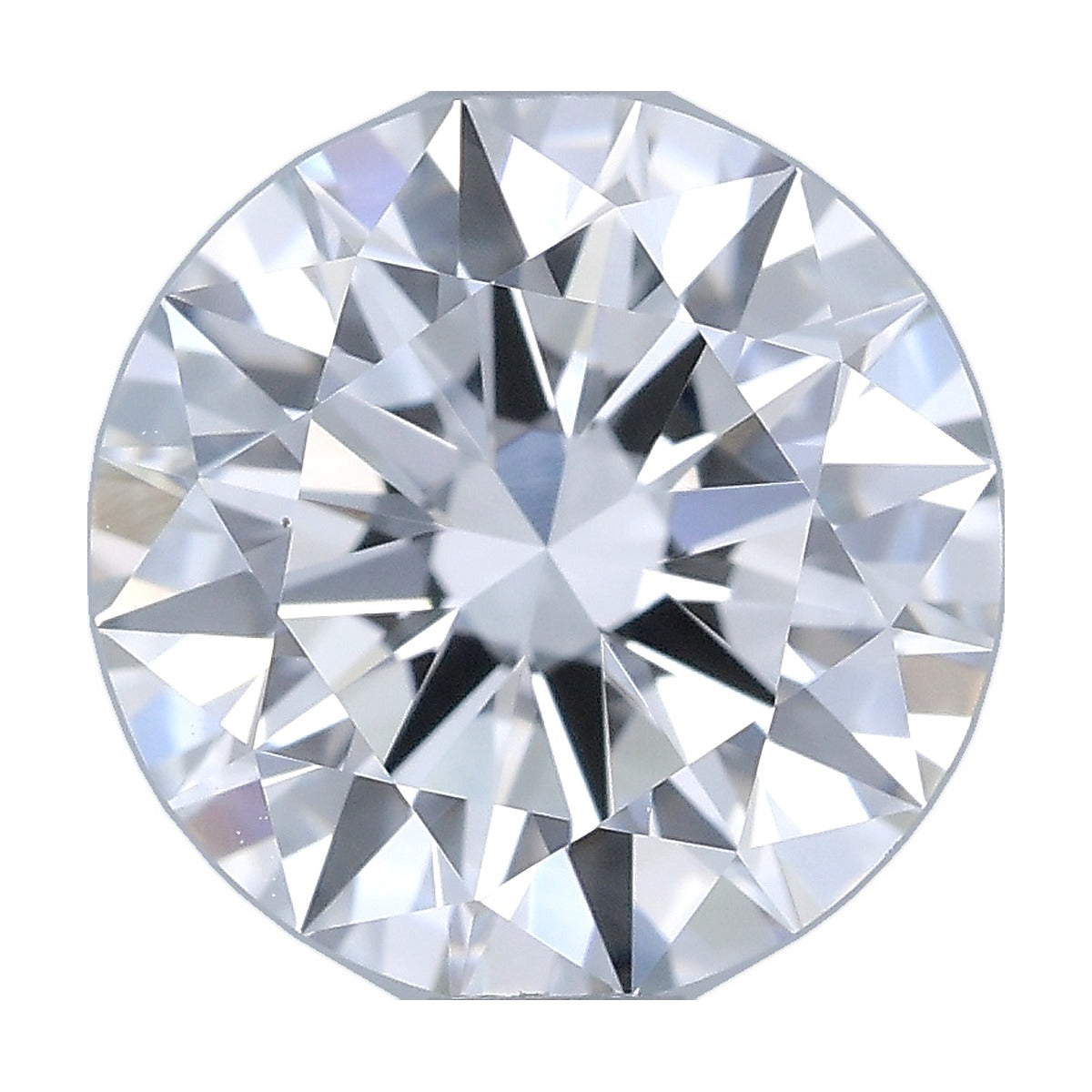 1.27 ct round lab-grown diamond, D color, VVS1 clarity, IGI certified, still from its 360° video