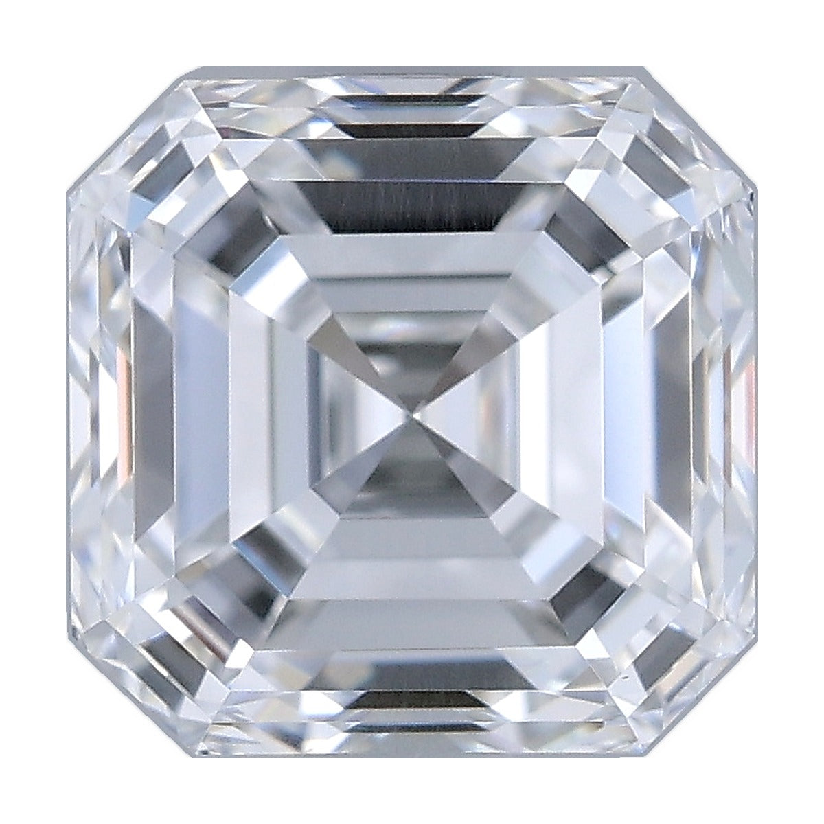 1.30 ct asscher lab-grown diamond, D color, VS2 clarity, IGI certified, still from its 360° video