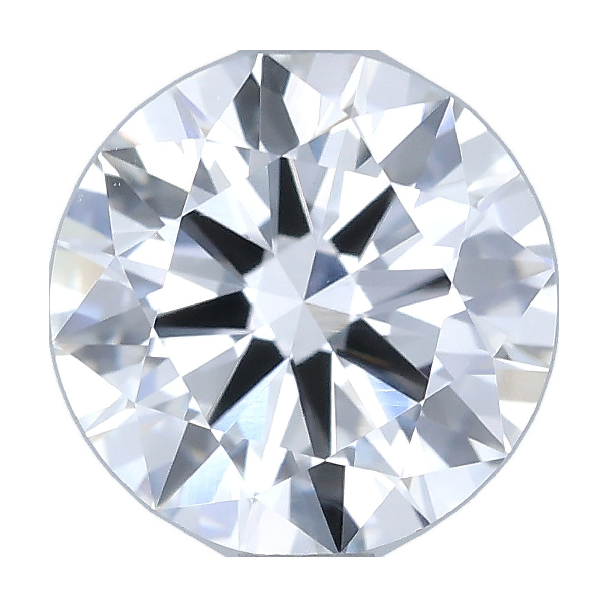 1.35 ct round lab-grown diamond, D color, VVS2 clarity, IGI certified, still from its 360° video