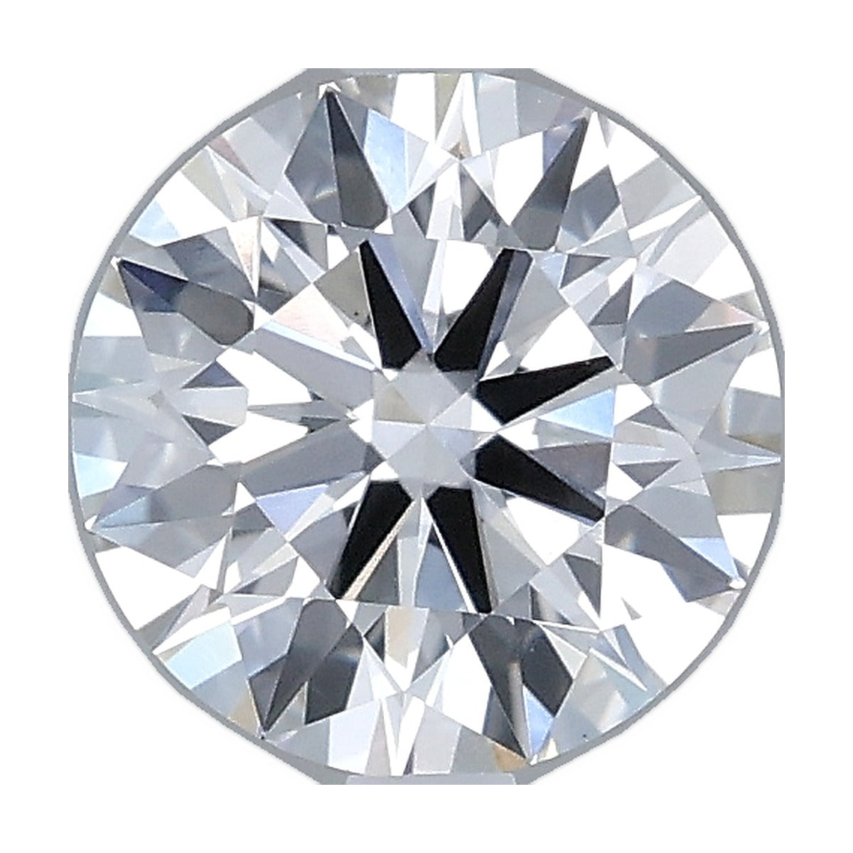 1.35 ct round lab-grown diamond, F color, VS1 clarity, IGI certified, still from its 360° video