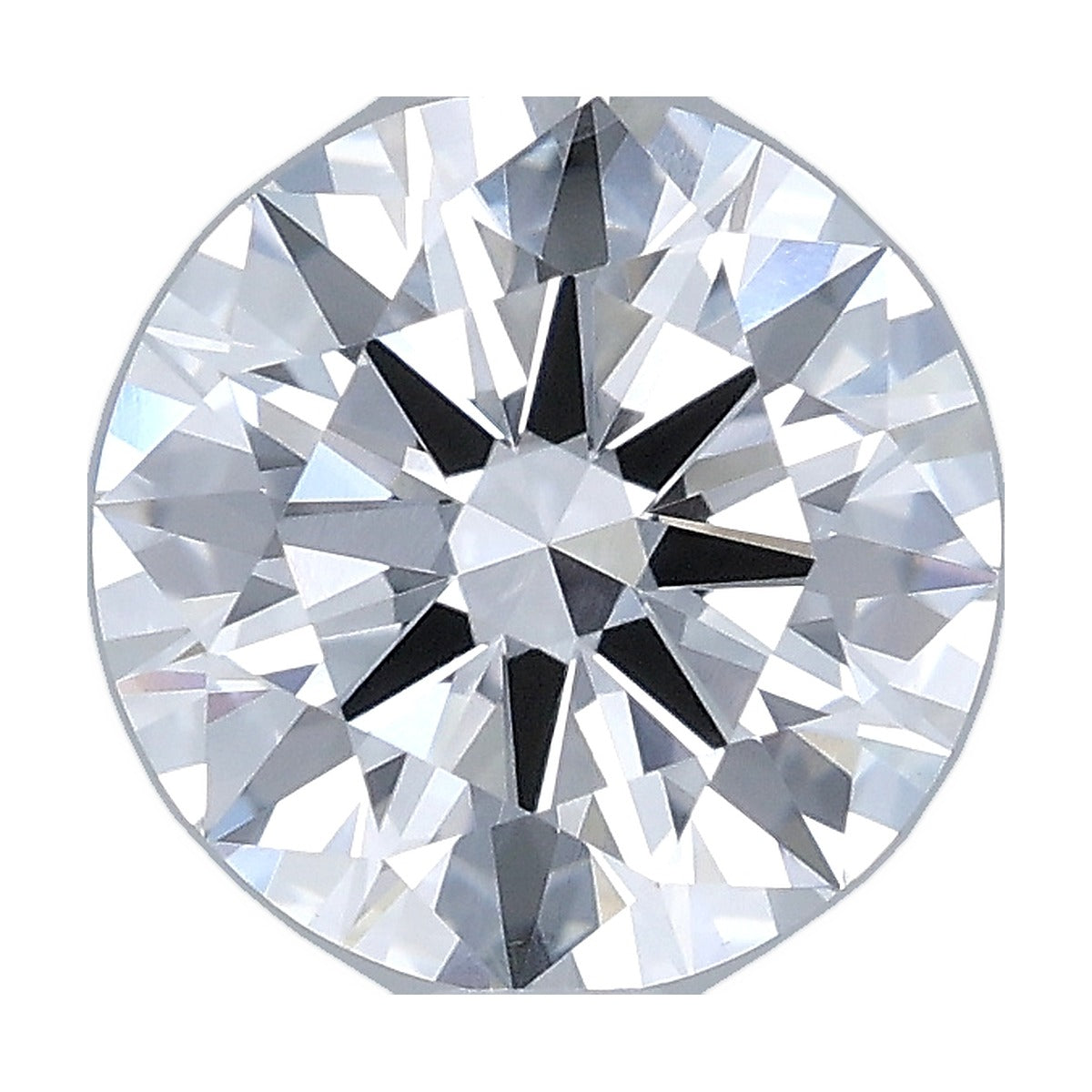 1.36 ct round lab-grown diamond, D color, VVS1 clarity, IGI certified, still from its 360° video
