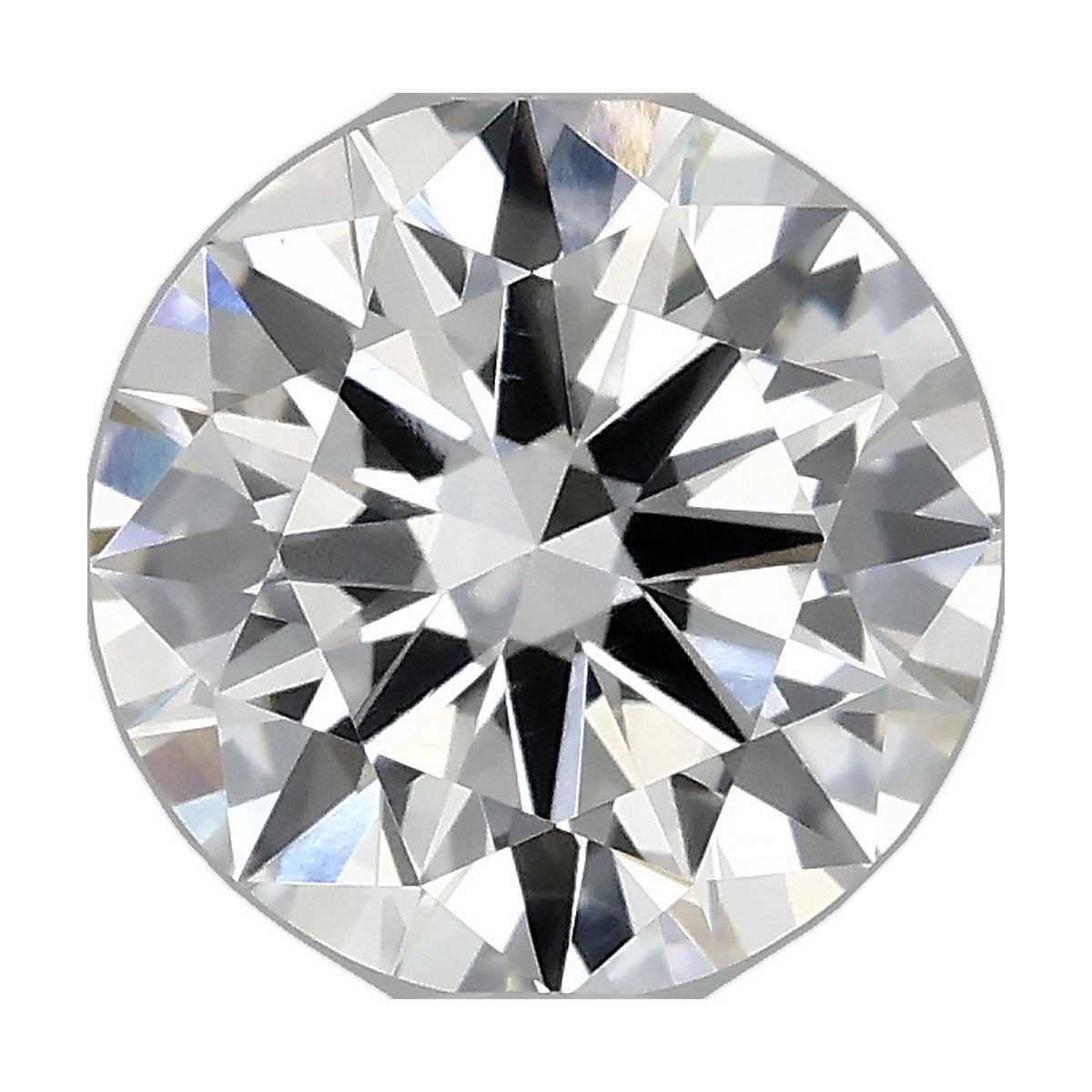 1.37 ct round lab-grown diamond, F color, VVS2 clarity, IGI certified, still from its 360° video