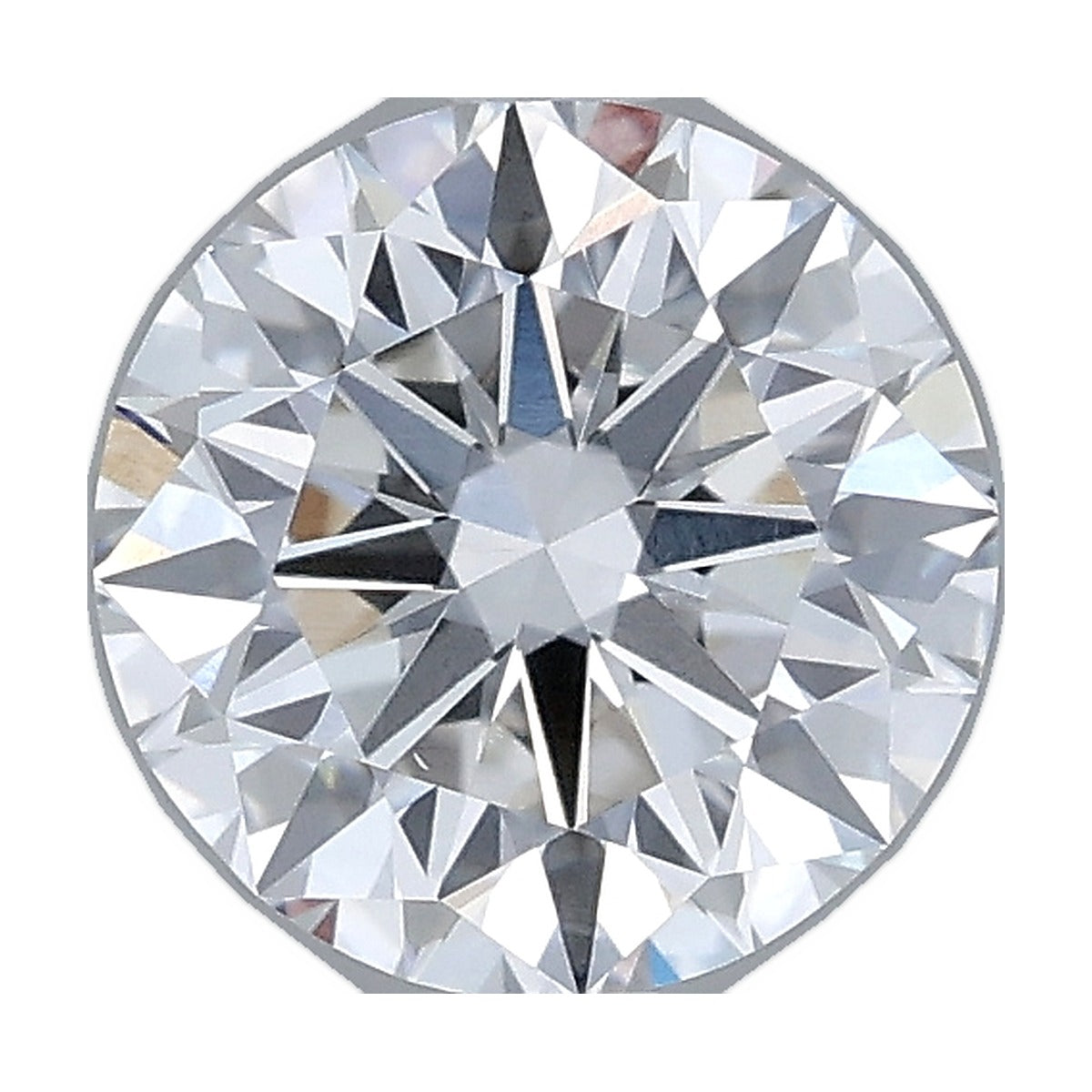 1.38 ct round lab-grown diamond, F color, VS1 clarity, IGI certified, still from its 360° video