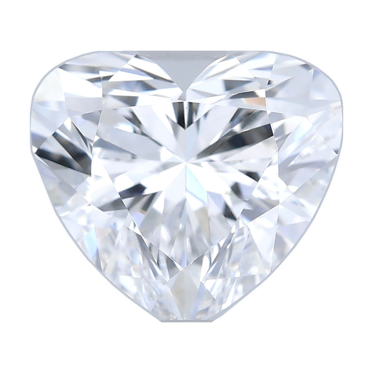 1.39 ct heart lab-grown diamond, D color, VVS2 clarity, IGI certified, still from its 360° video