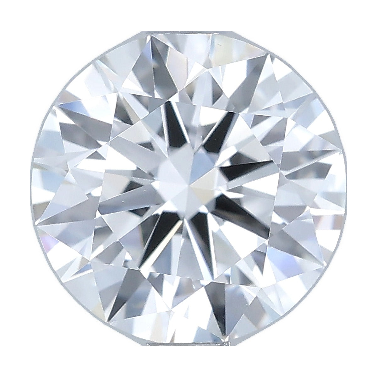1.49 ct round lab-grown diamond, D color, VS1 clarity, IGI certified, still from its 360° video