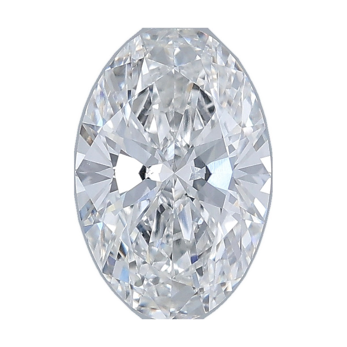 1.50 ct oval lab-grown diamond, D color, VVS2 clarity, IGI certified, still from its 360° video