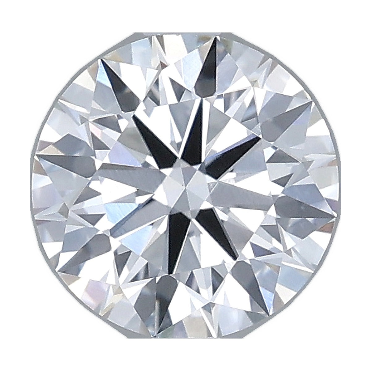 1.50 ct round lab-grown diamond, D color, VVS2 clarity, IGI certified, still from its 360° video