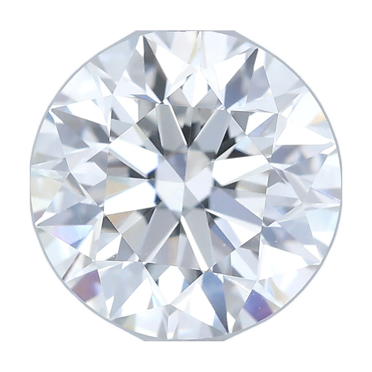 1.50 ct round lab-grown diamond, E color, VVS2 clarity, IGI certified, still from its 360° video