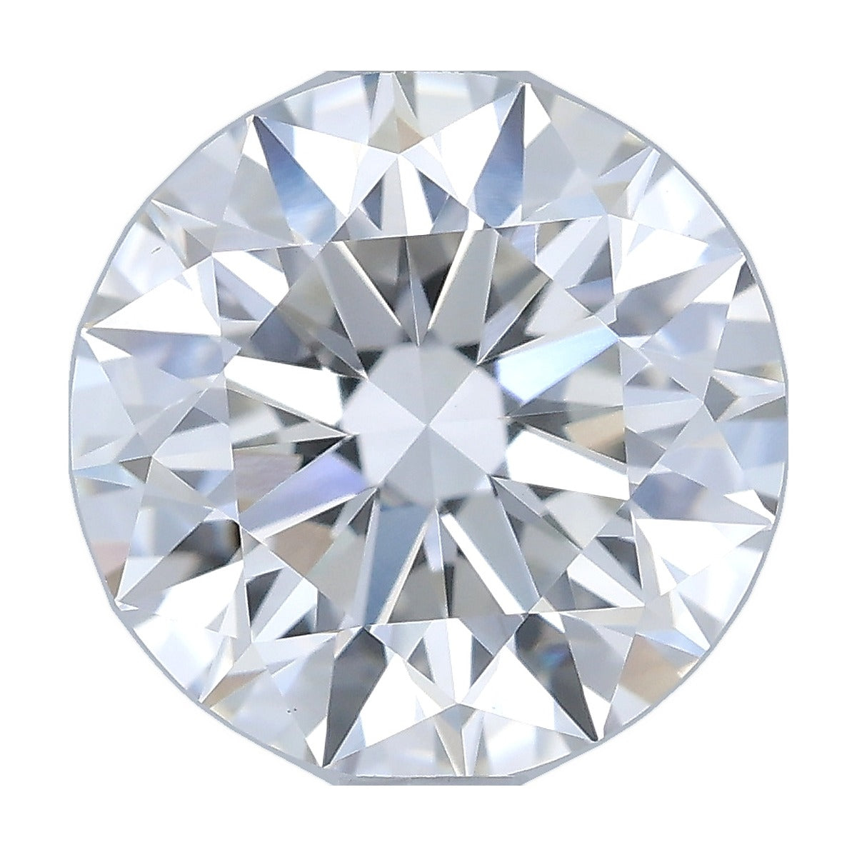 1.50 ct round lab-grown diamond, F color, VS1 clarity, IGI certified, still from its 360° video