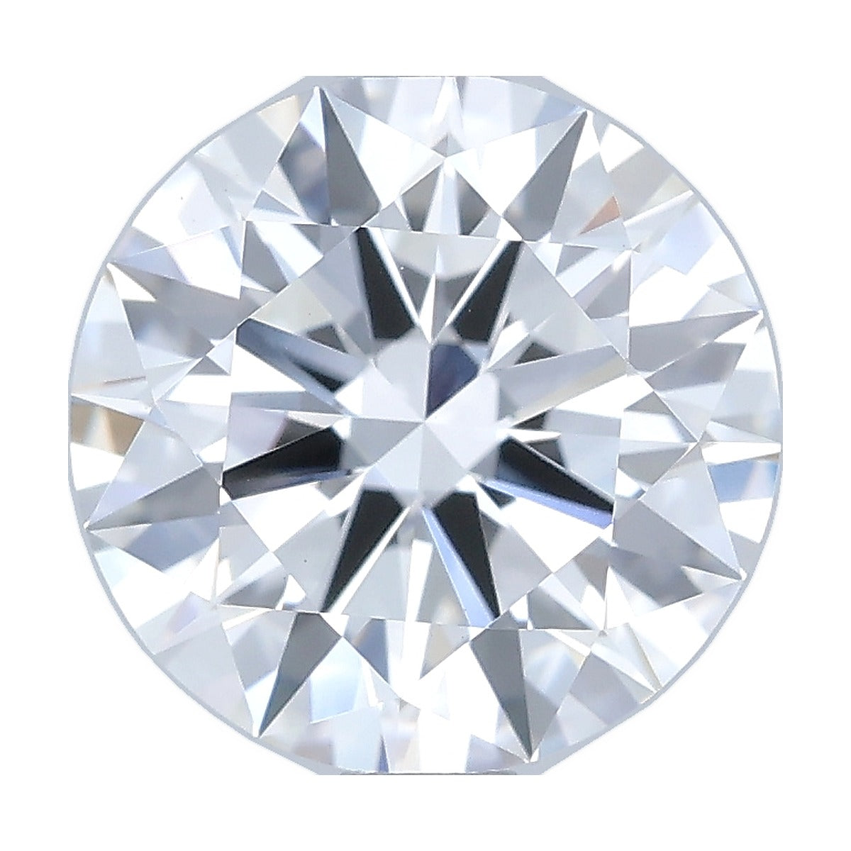 1.51 ct round lab-grown diamond, D color, VS1 clarity, IGI certified, still from its 360° video