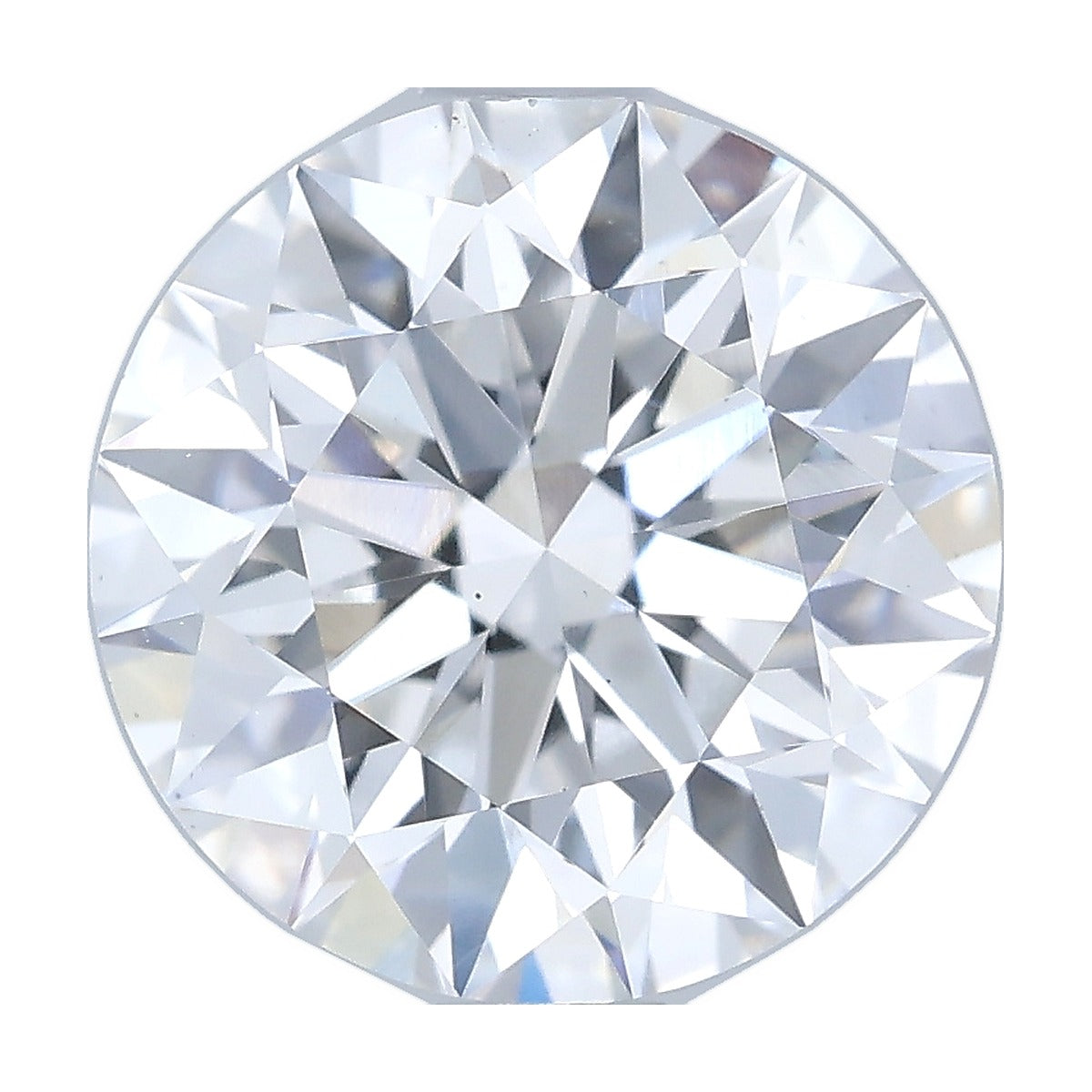 1.51 ct round lab-grown diamond, D color, VS2 clarity, IGI certified, still from its 360° video