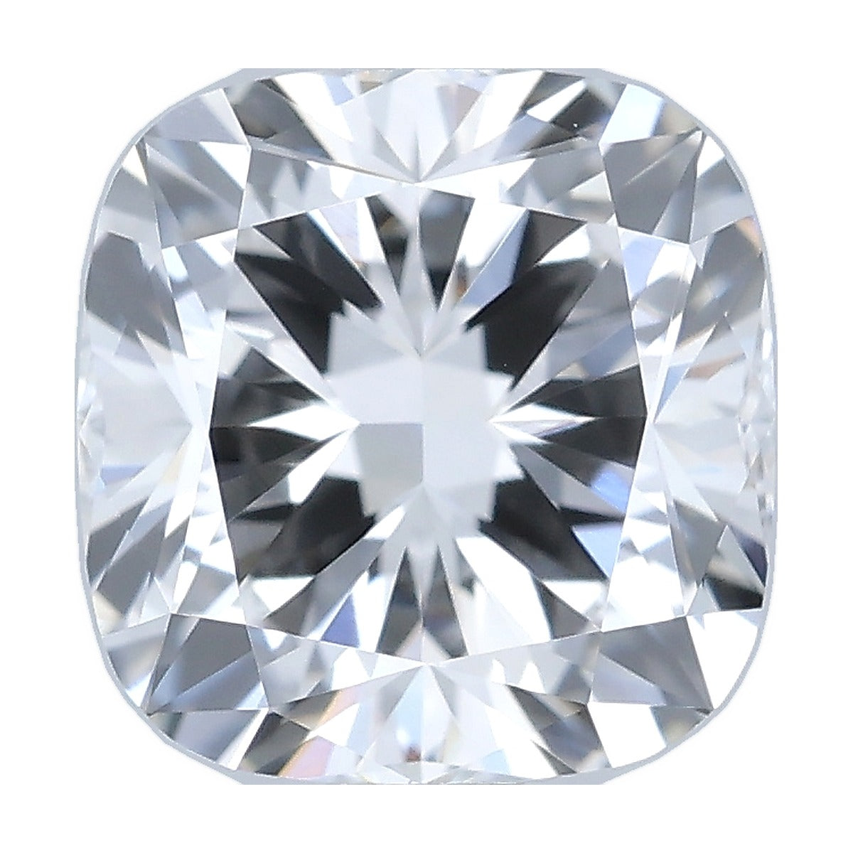 1.53 ct cushion lab-grown diamond, D color, VVS2 clarity, IGI certified, still from its 360° video