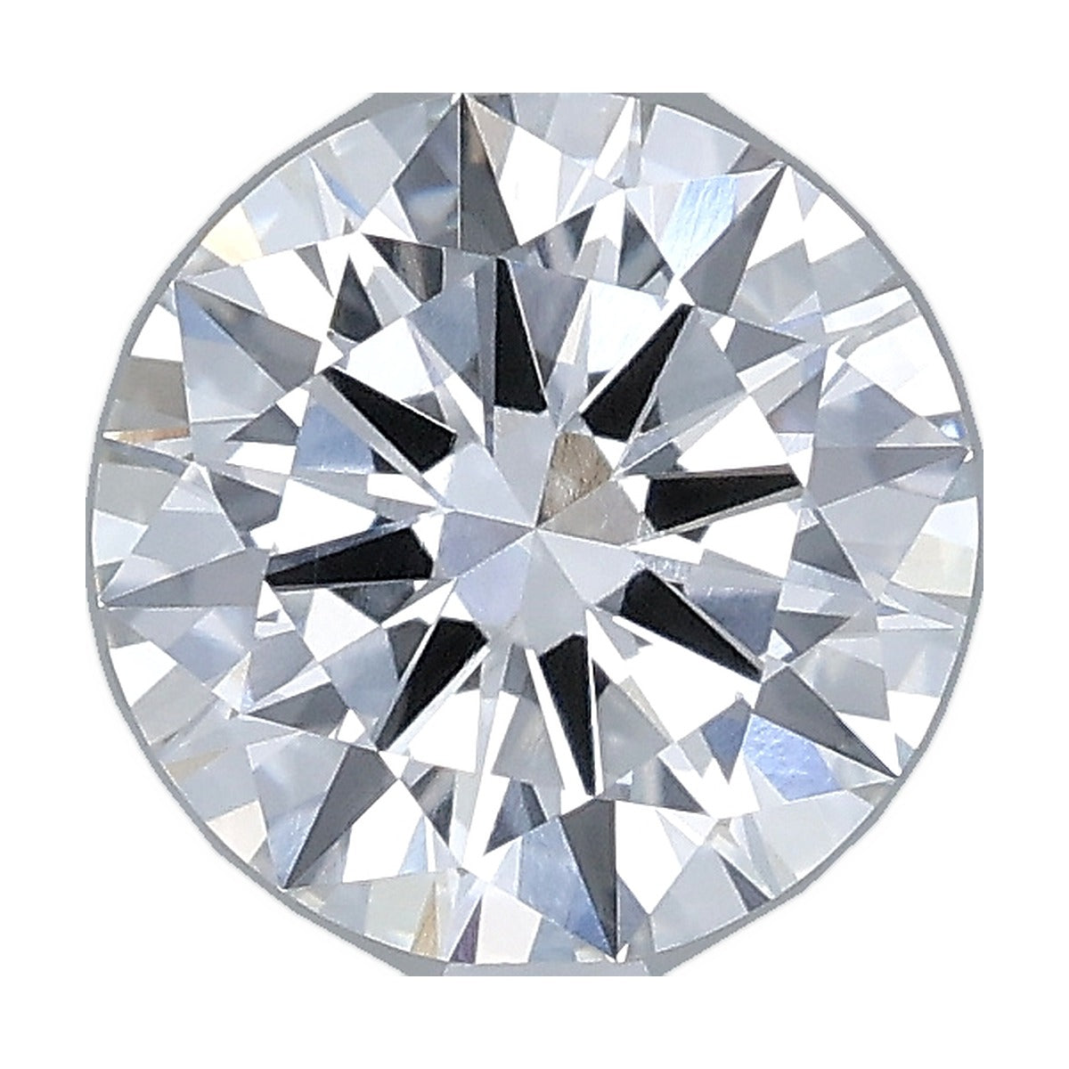 1.54 ct round lab-grown diamond, D color, VVS2 clarity, IGI certified, still from its 360° video