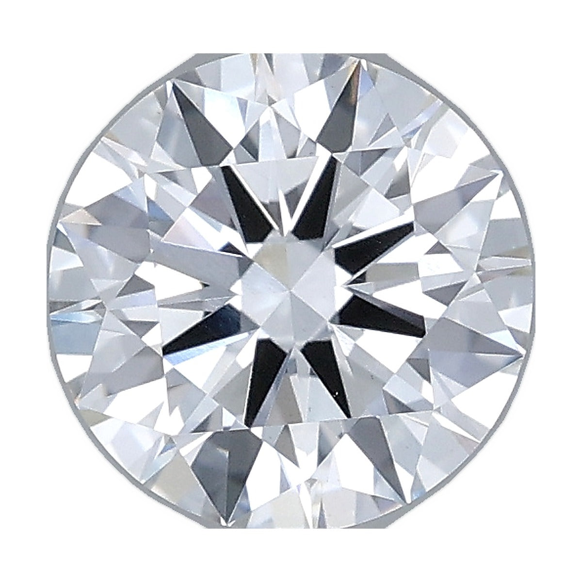 1.55 ct round lab-grown diamond, D color, VS1 clarity, IGI certified, still from its 360° video