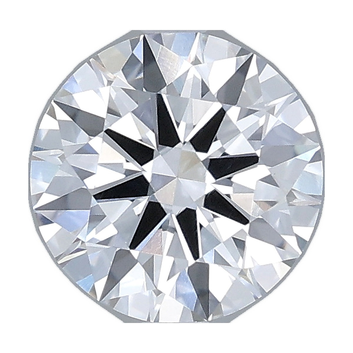 1.56 ct round lab-grown diamond, D color, VVS2 clarity, IGI certified, still from its 360° video