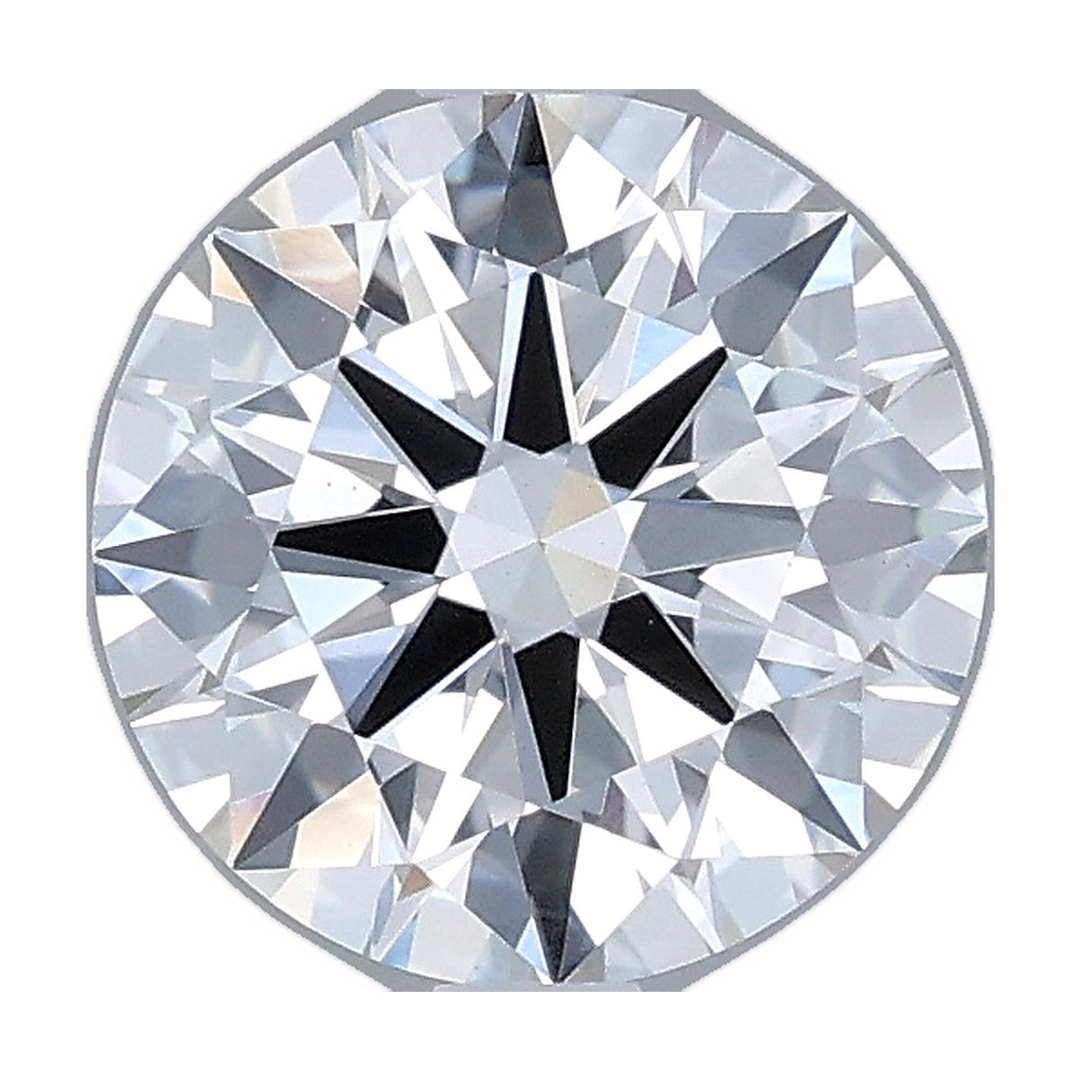 1.56 ct round lab-grown diamond, D color, VVS2 clarity, IGI certified, still from its 360° video