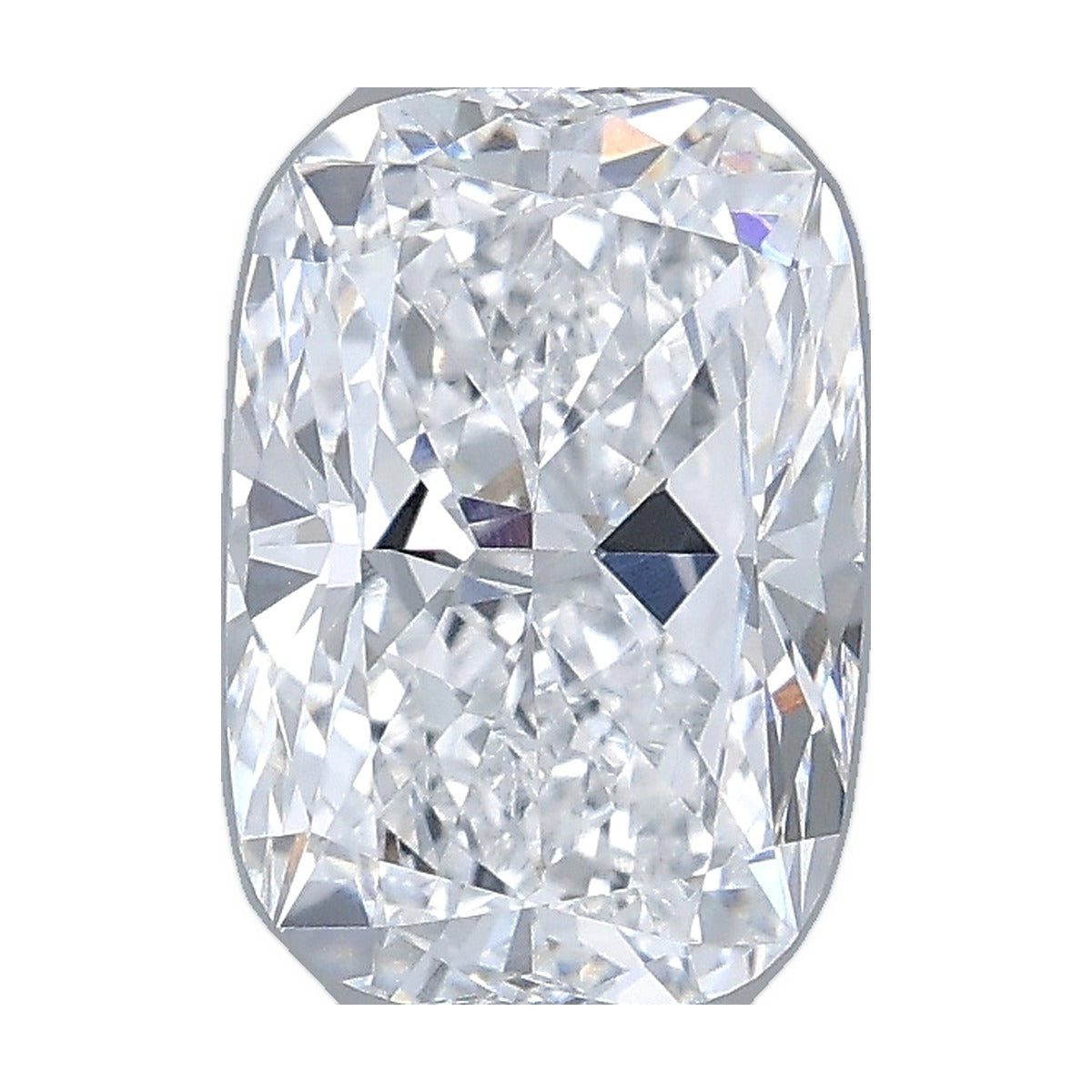 1.57 ct elongated cushion lab-grown diamond, D color, VVS2 clarity, IGI certified, still from its 360° video