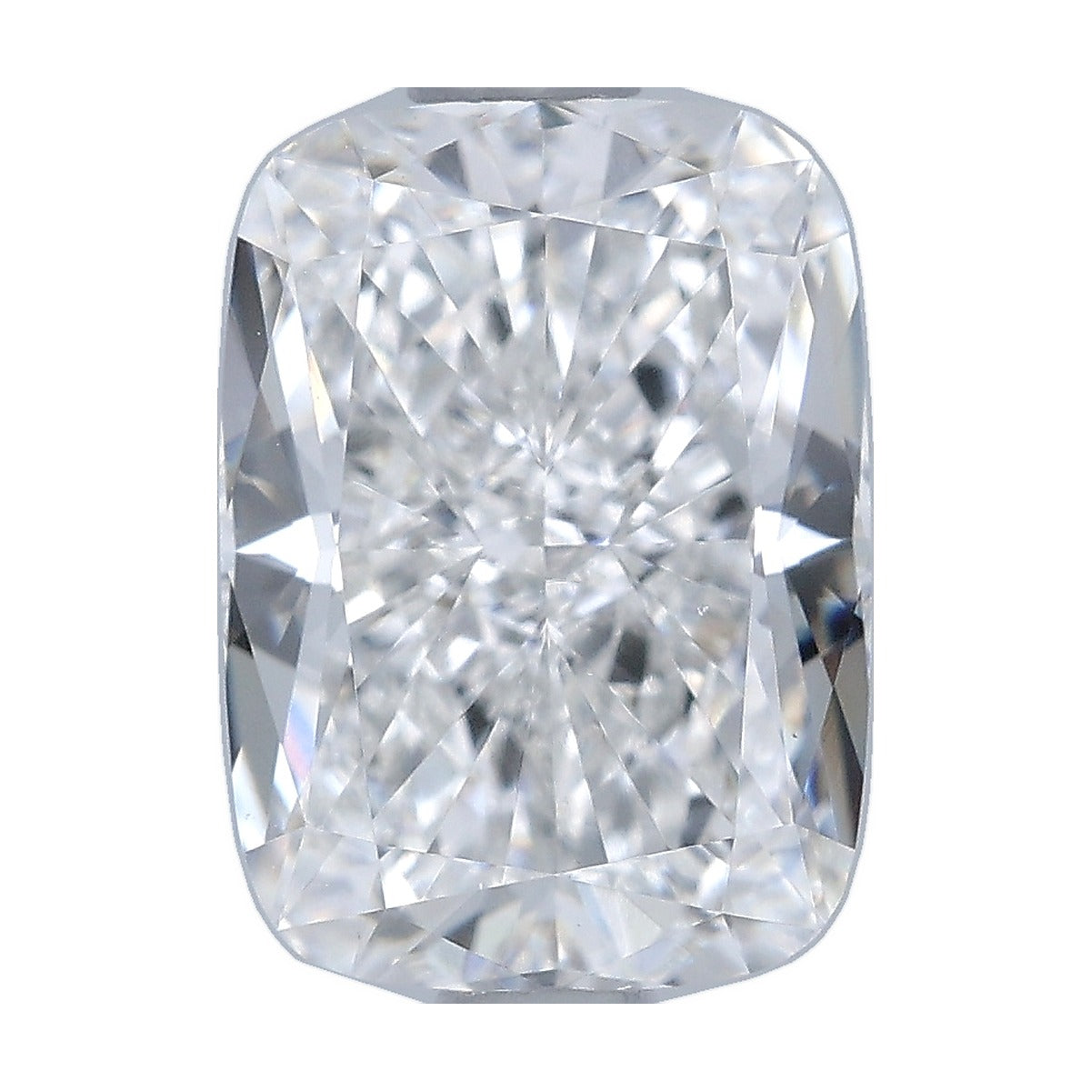 1.70 ct elongated cushion lab-grown diamond, F color, VS1 clarity, IGI certified, still from its 360° video