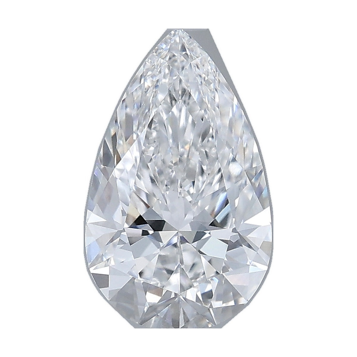 1.71 ct pear lab-grown diamond, D color, VVS1 clarity, IGI certified, still from its 360° video
