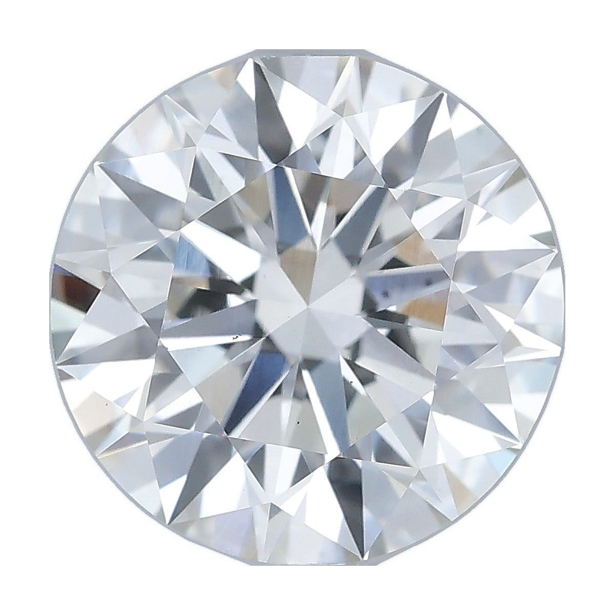 1.74 ct round lab-grown diamond, F color, VS2 clarity, IGI certified, still from its 360° video