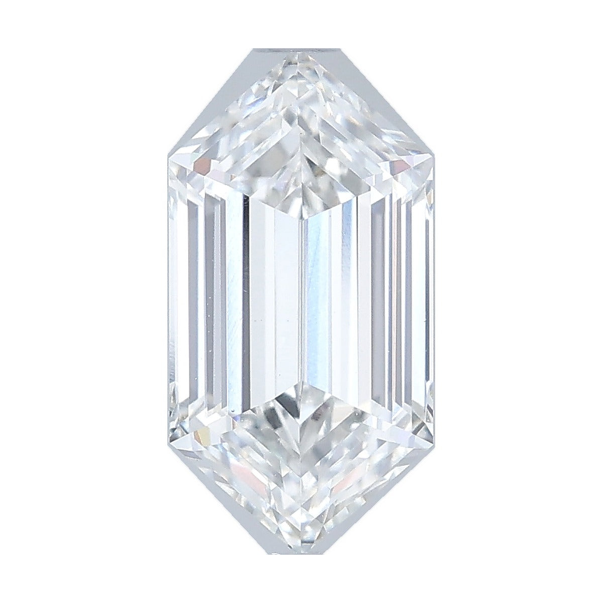 1.84 ct elongated hexagon lab-grown diamond, F color, VS1 clarity, IGI certified, still from its 360° video