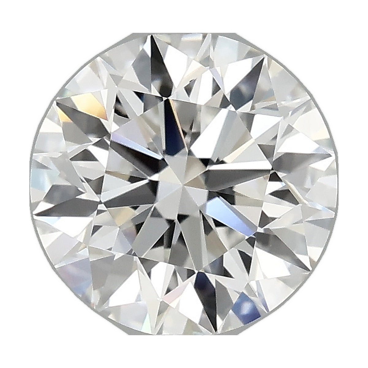 1.87 ct round lab-grown diamond, D color, VVS2 clarity, IGI certified, still from its 360° video