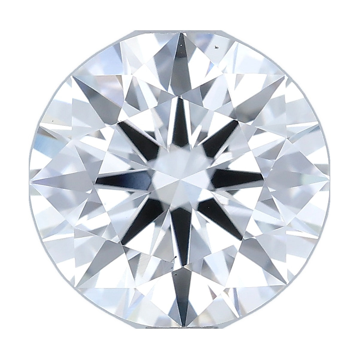 1.91 ct round lab-grown diamond, D color, VS1 clarity, IGI certified, still from its 360° video