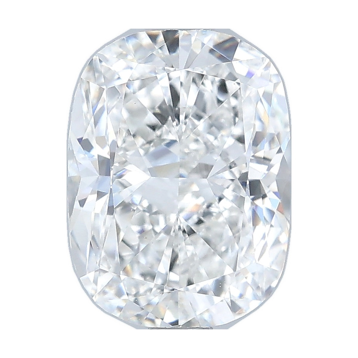 1.98 ct elongated cushion lab-grown diamond, E color, VVS2 clarity, IGI certified, still from its 360° video