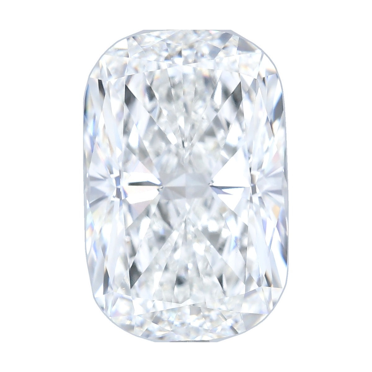 10.08 ct elongated cushion lab-grown diamond, E color, VVS2 clarity, IGI certified, still from its 360° video