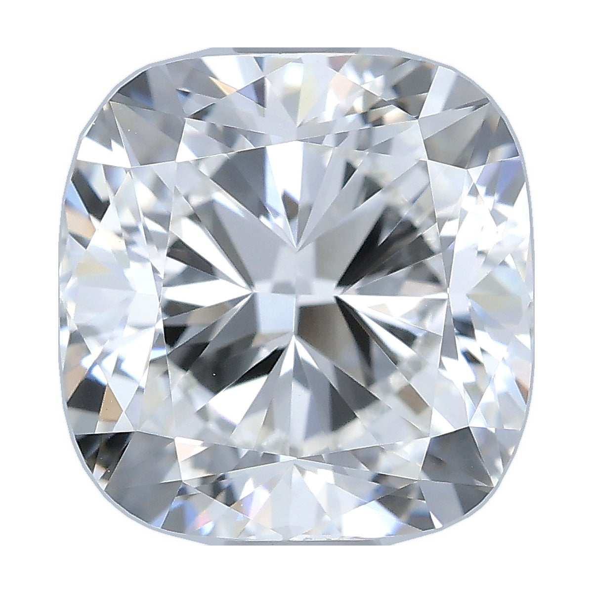 2.00 ct cushion lab-grown diamond, F color, VVS1 clarity, IGI certified, still from its 360° video