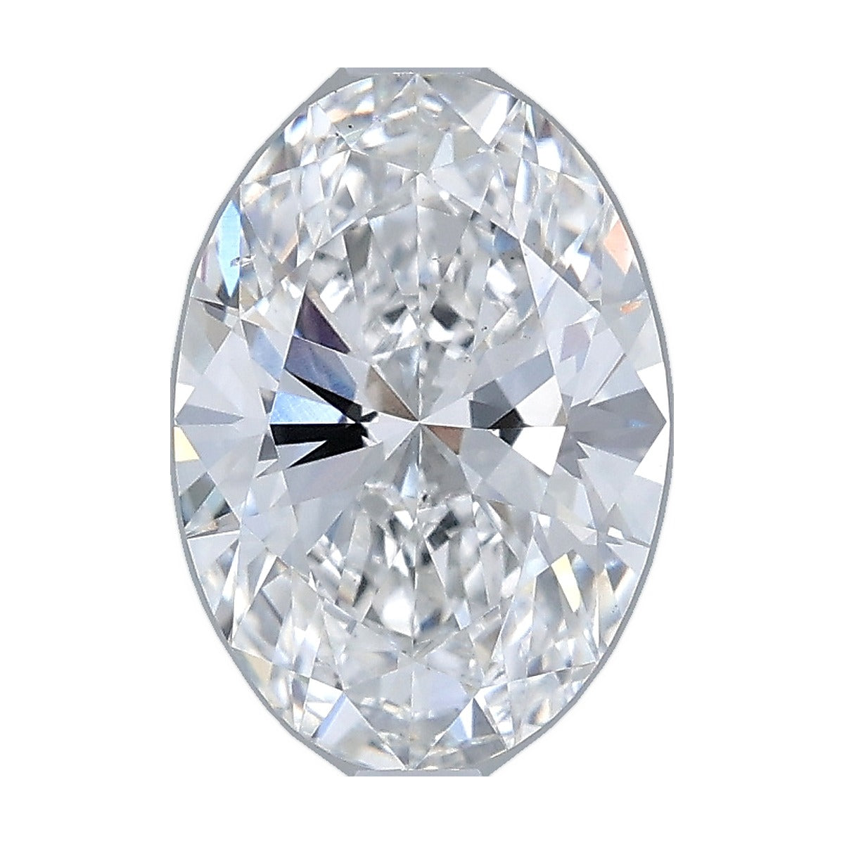 2.00 ct oval lab-grown diamond, E color, VS2 clarity, IGI certified, still from its 360° video