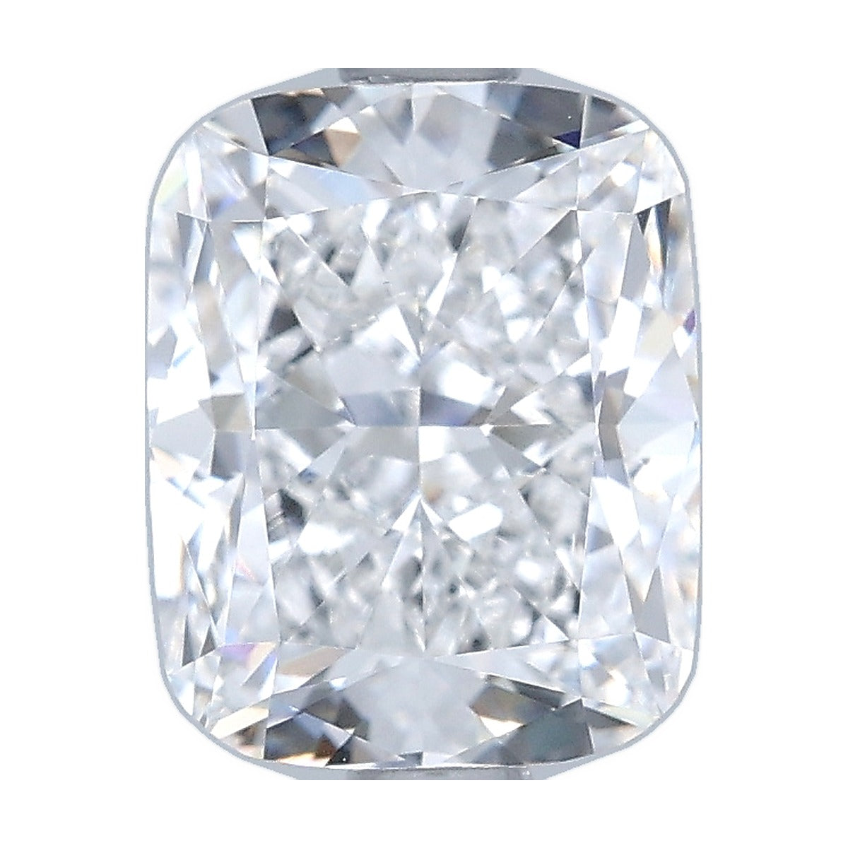 2.01 ct elongated cushion lab-grown diamond, E color, VVS2 clarity, IGI certified, still from its 360° video