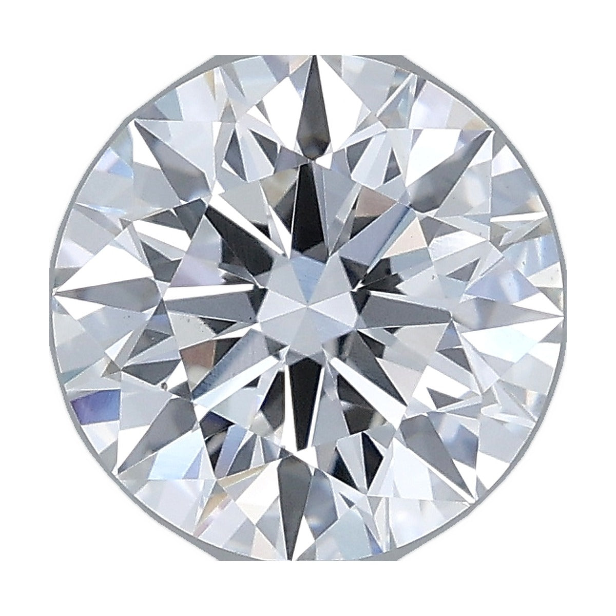 2.01 ct round lab-grown diamond, E color, VS1 clarity, IGI certified, still from its 360° video
