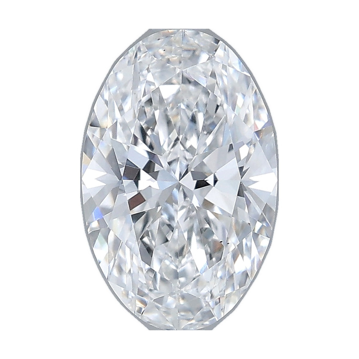 2.02 ct oval lab-grown diamond, E color, VS1 clarity, IGI certified, still from its 360° video