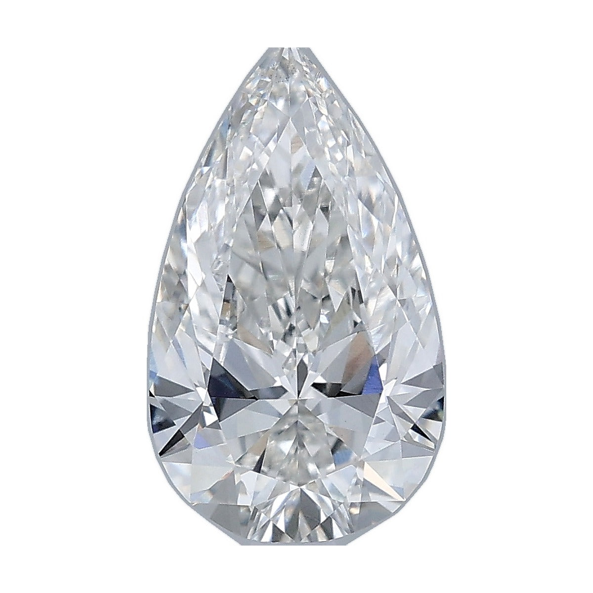 2.02 ct pear lab-grown diamond, F color, VS1 clarity, IGI certified, still from its 360° video