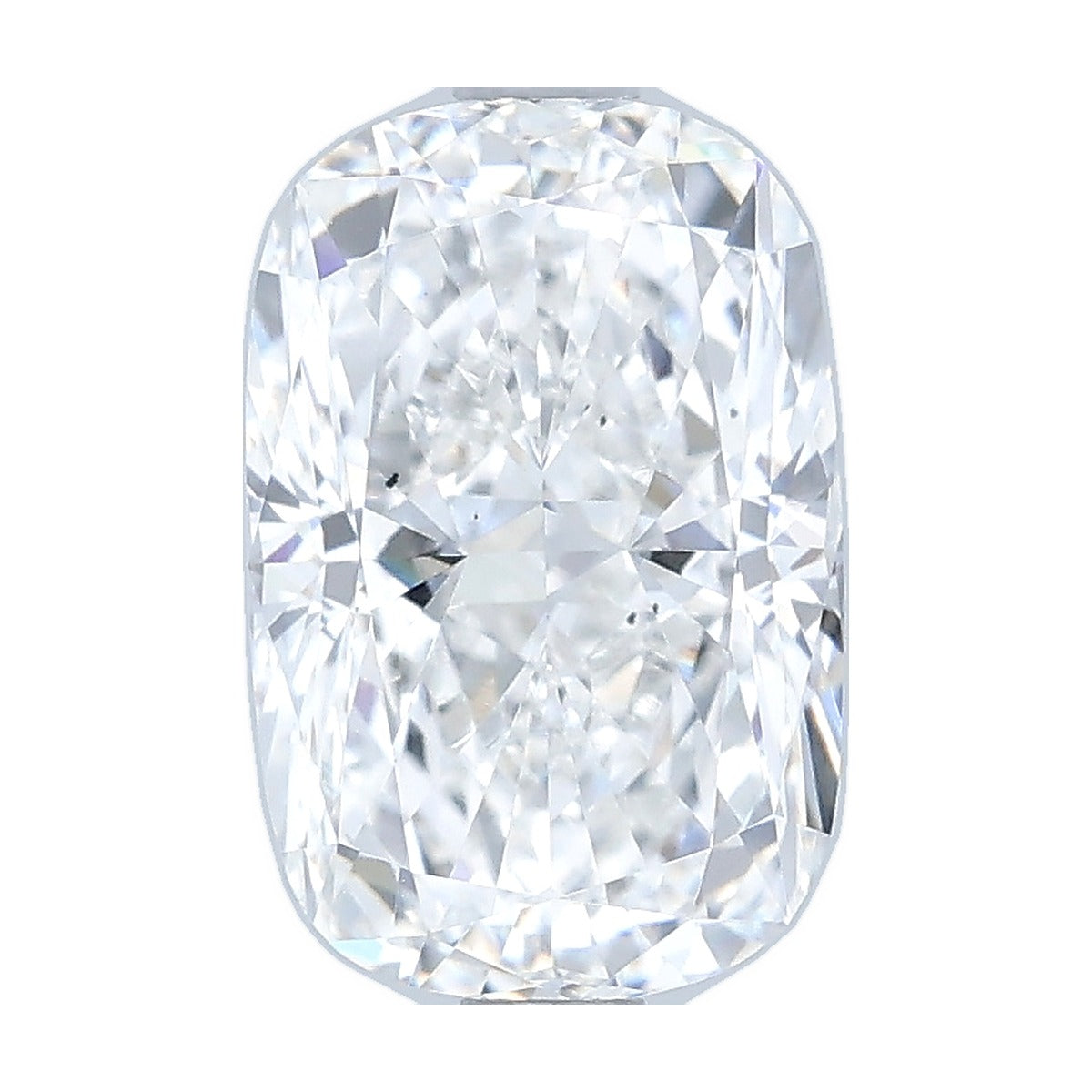 2.03 ct elongated cushion lab-grown diamond, E color, VS2 clarity, IGI certified, still from its 360° video