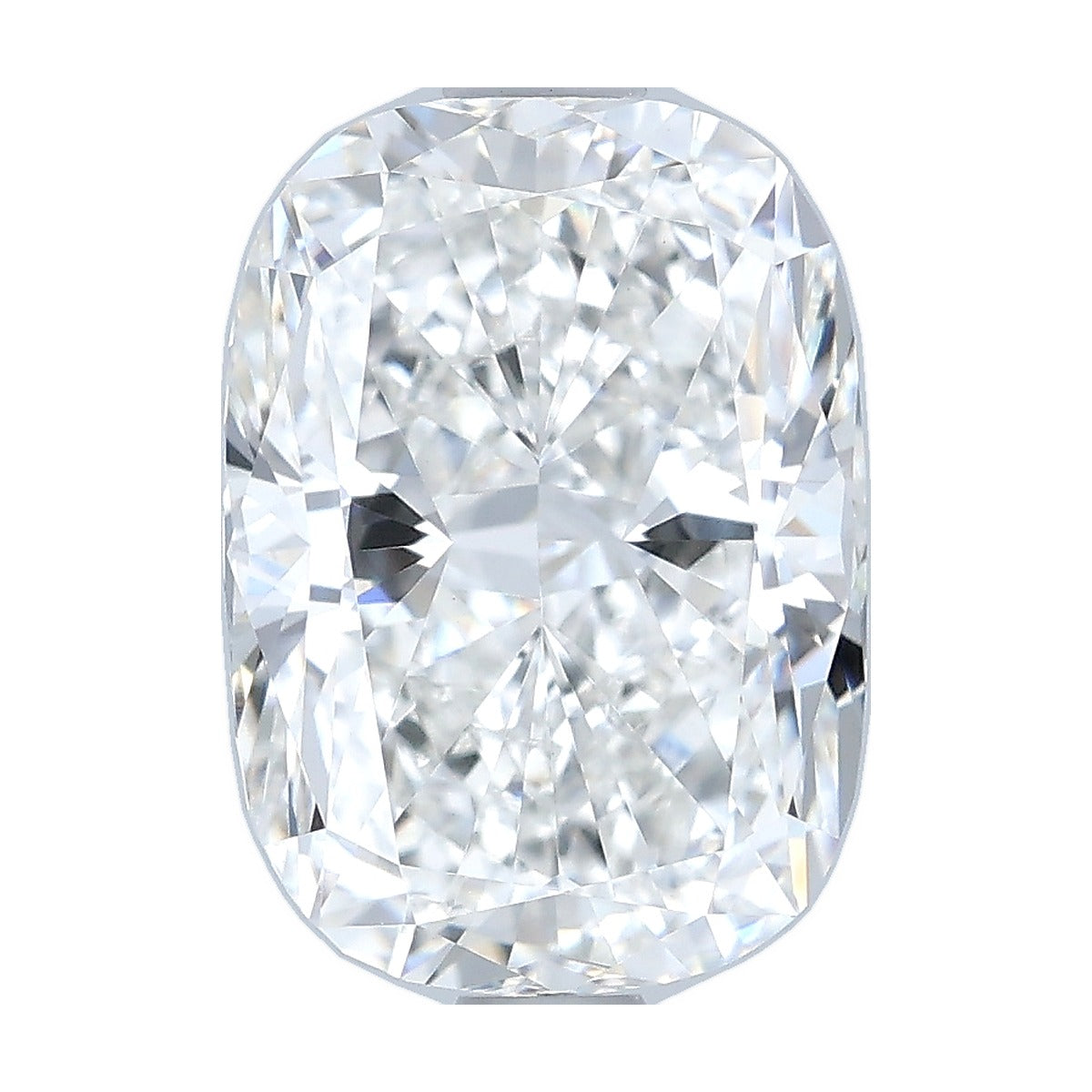 2.03 ct elongated cushion lab-grown diamond, F color, VVS2 clarity, IGI certified, still from its 360° video